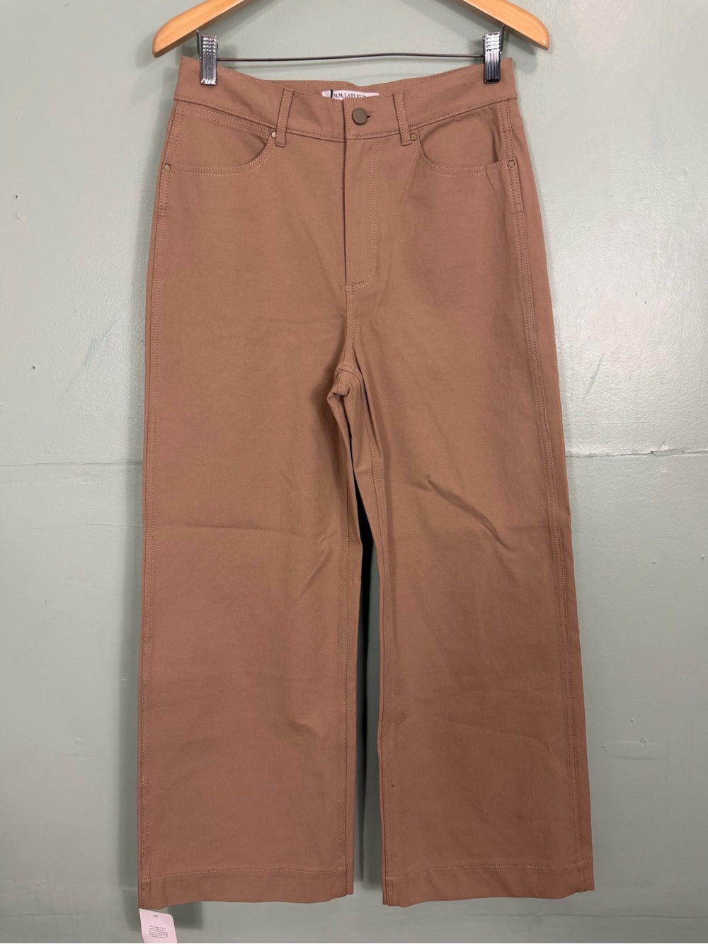 M.M. Lafleur The Milo Wide-
Leg Jean Eco Better Than Denim Tan Women Size 8 - Picture 3 of 12